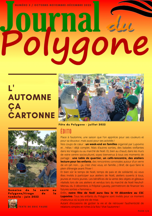 Journal du Polygone n°5 - Trimestre 4 2022